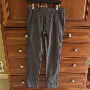 Gray Chinos with Modern Tapered Leg